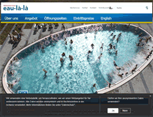 Tablet Screenshot of eau-la-la.ch